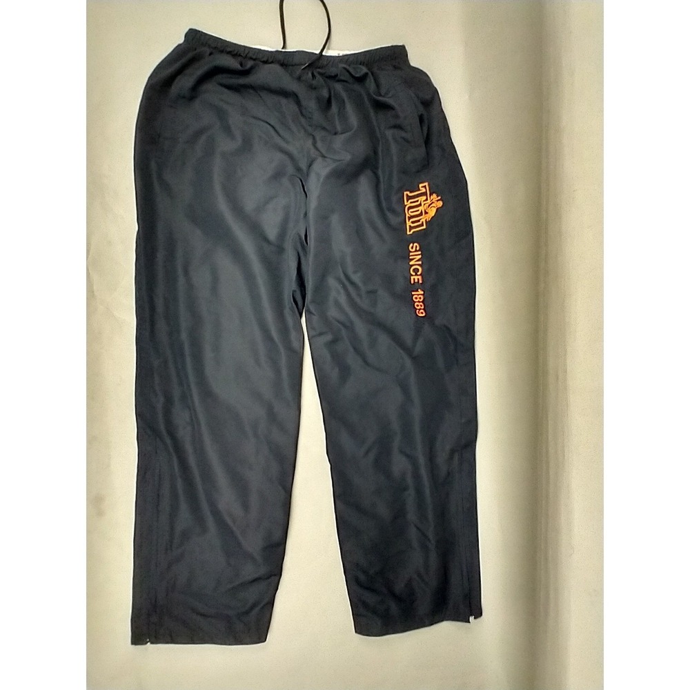 Tui Brewery Mens Black Track Pants Size M Lined Zipped Leg New Zeeland